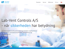Tablet Screenshot of lab-vent.dk